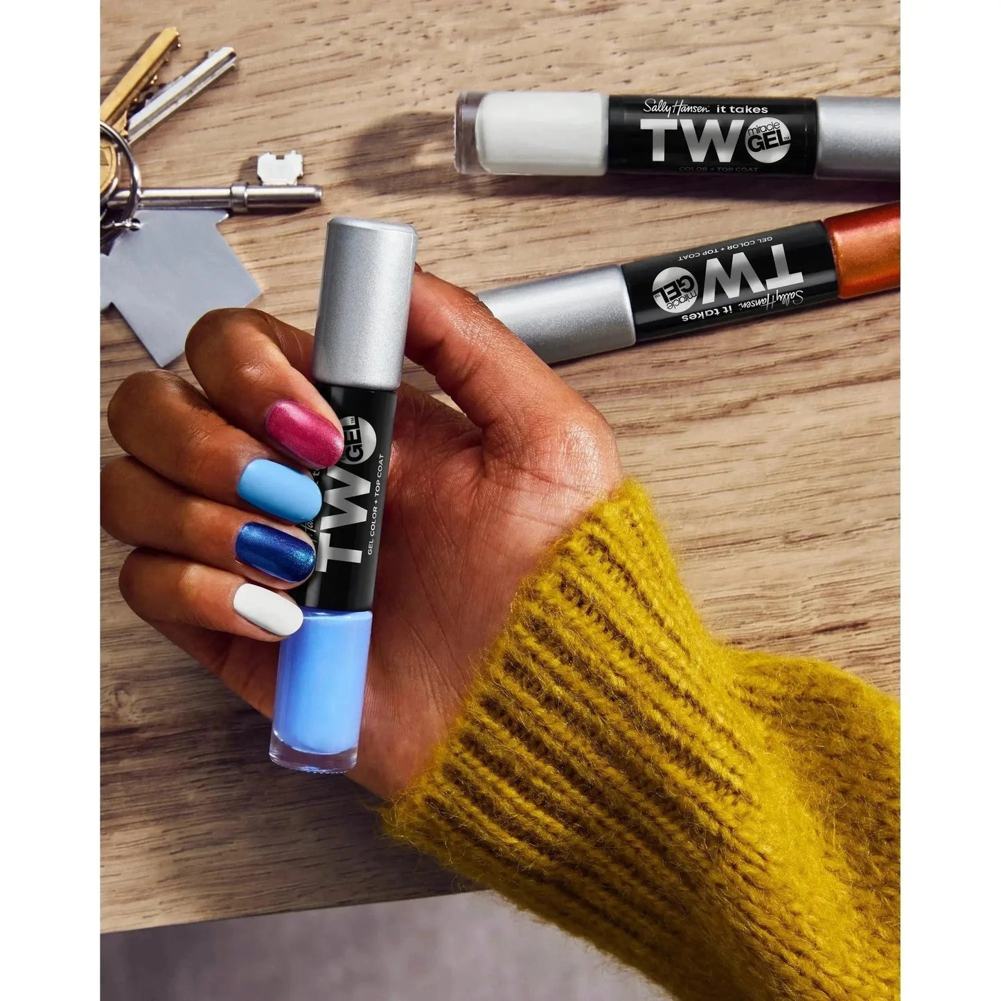 Sally Hansen Miracle Gel It Takes Two - #900 Get Mod 0.12 oz (2-pack) Sally Hansen