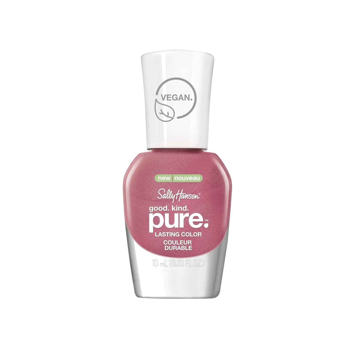 Sally Hansen Good Kind Pure Vegan Nail Color, #250 Pink Sapphire, 0.33 Fl Oz