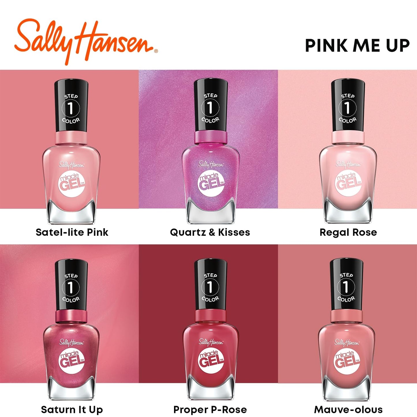 Sally Hansen Miracle Gel Nail Polish #238 Regal Rosé 0.5 FL Oz