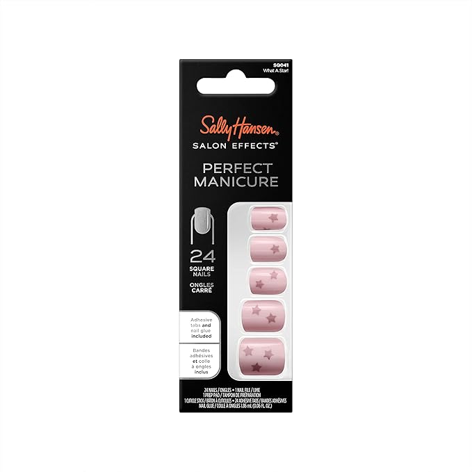 Sally Hansen Perfect Manicure Press On Nails - SQ041 What A Star!