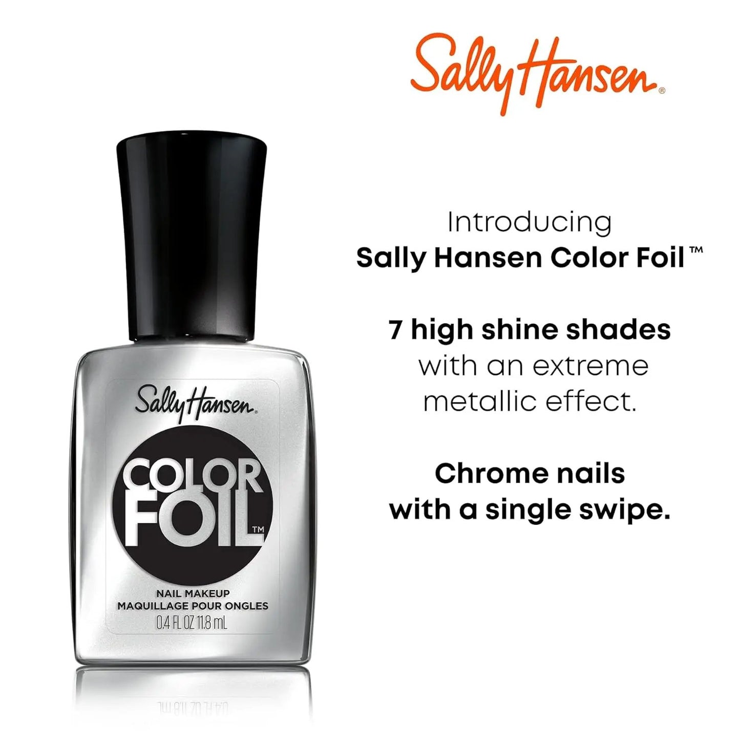 Sally Hansen Color Foil Nail Polish, #100 Rose Beam 0.33 FL Oz Sally Hansen
