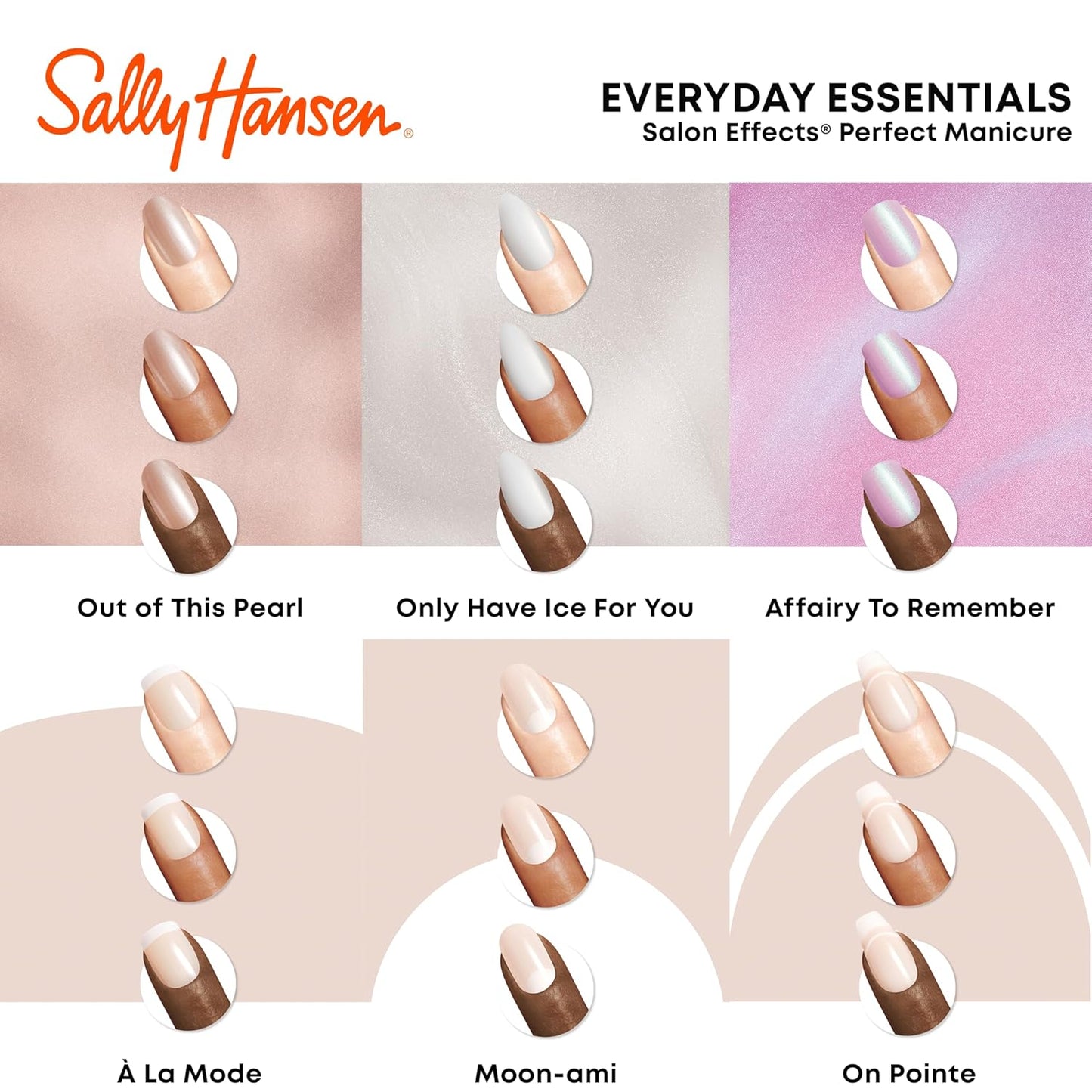 Sally Hansen Perfect Manicure Press On Nails - OV161 Moon-ami