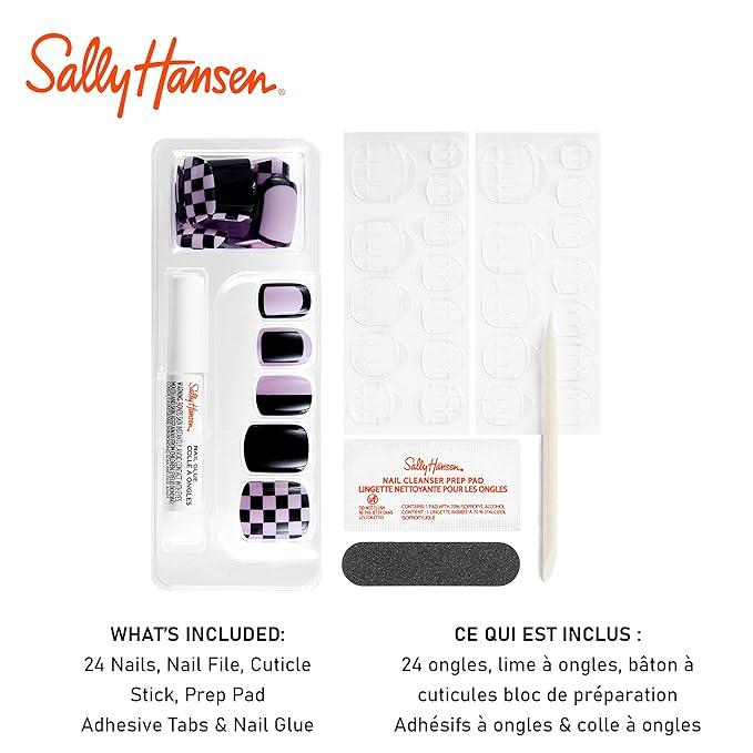 Sally Hansen Perfect Manicure Press On Nails - SQ051 Check Please