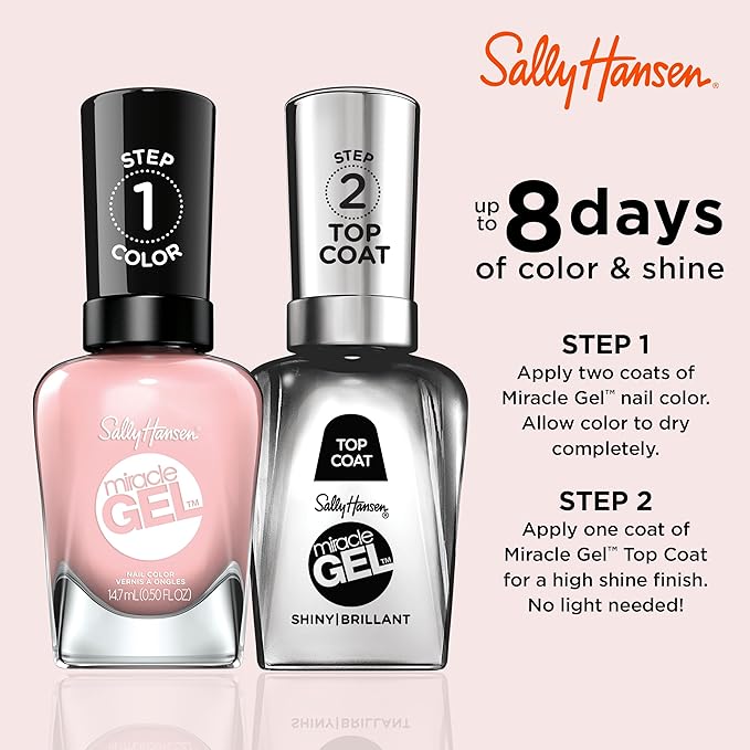 Sally Hansen Miracle Gel Nail Polish #238 Regal Rosé 0.5 FL Oz Sally Hansen