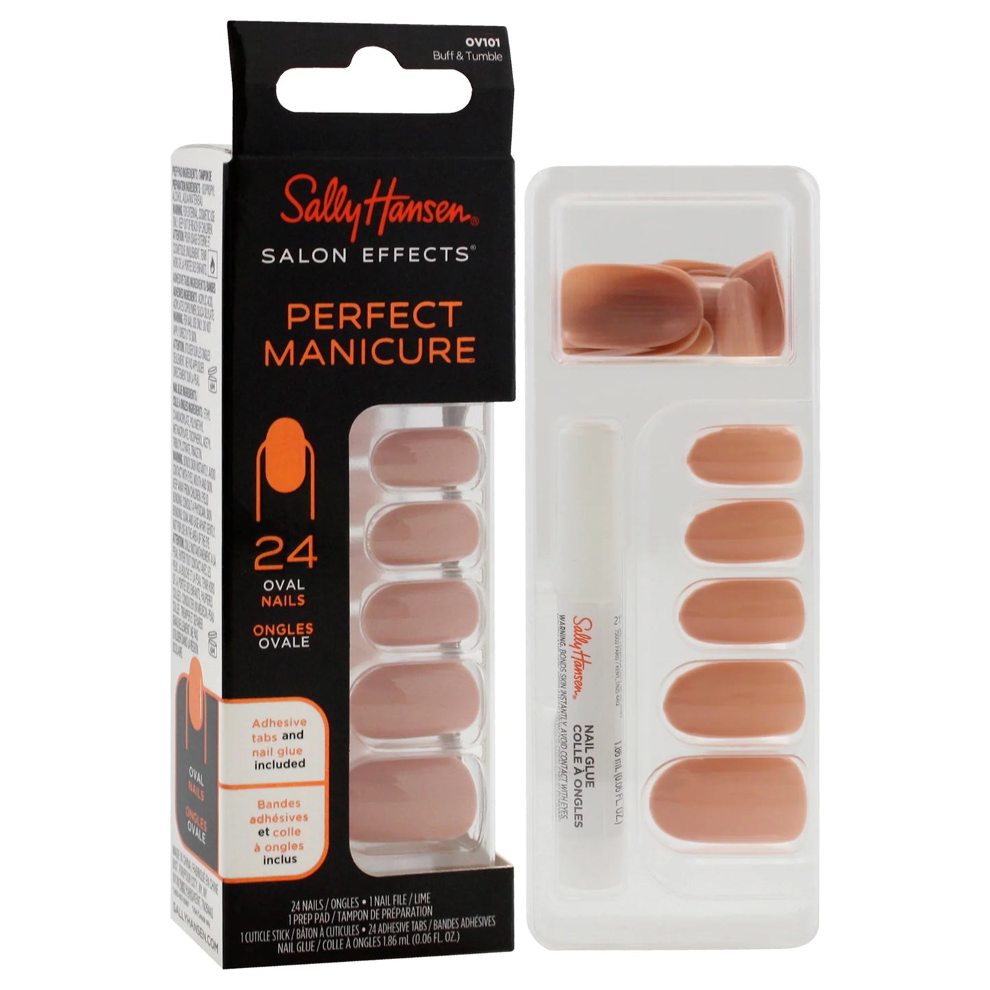 Sally Hansen Perfect Manicure Press On Nails - OV101 Buff & Tumble
