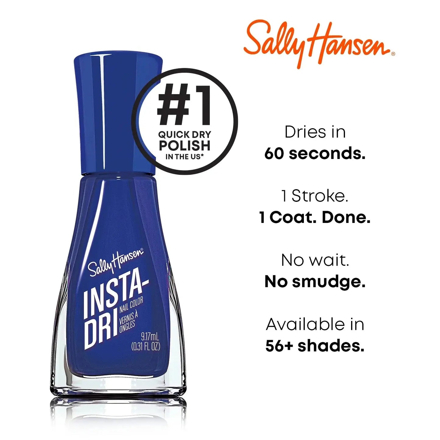 Sally Hansen Insta-Dri Nail Polish #62 Glos-sea 0.31 oz Sally Hansen