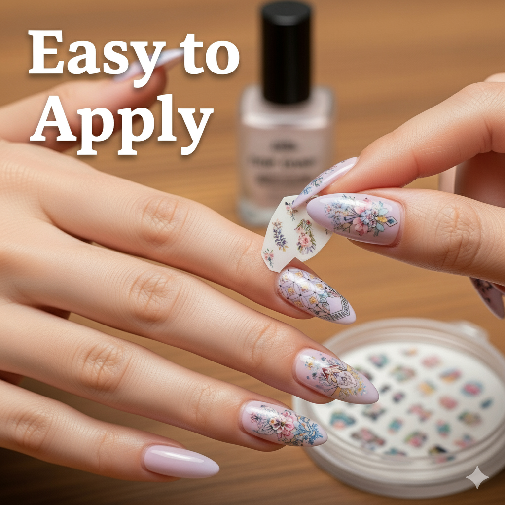 Candied Nails Nail Polish Stickers - Red Valentine Heart