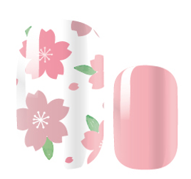 Candied Nails Nail Polish Stickers - Pink Posy Days