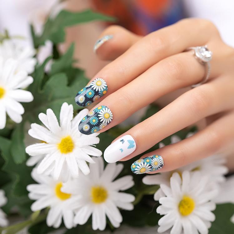 Candied Nails Nail Polish Stickers - Daisy's and Butterflies