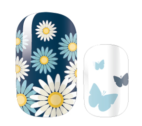 Candied Nails Nail Polish Stickers - Daisy's and Butterflies
