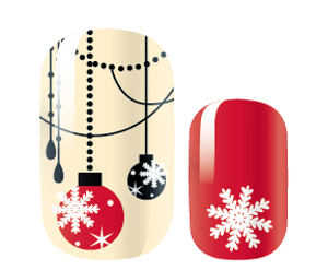 Candied Nails Nail Polish Stickers - Christmas Ornaments