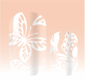 Candied Nails Nail Polish Stickers - Butterflies