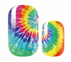 Candied Nails Nail Polish Stickers - Tie Dye
