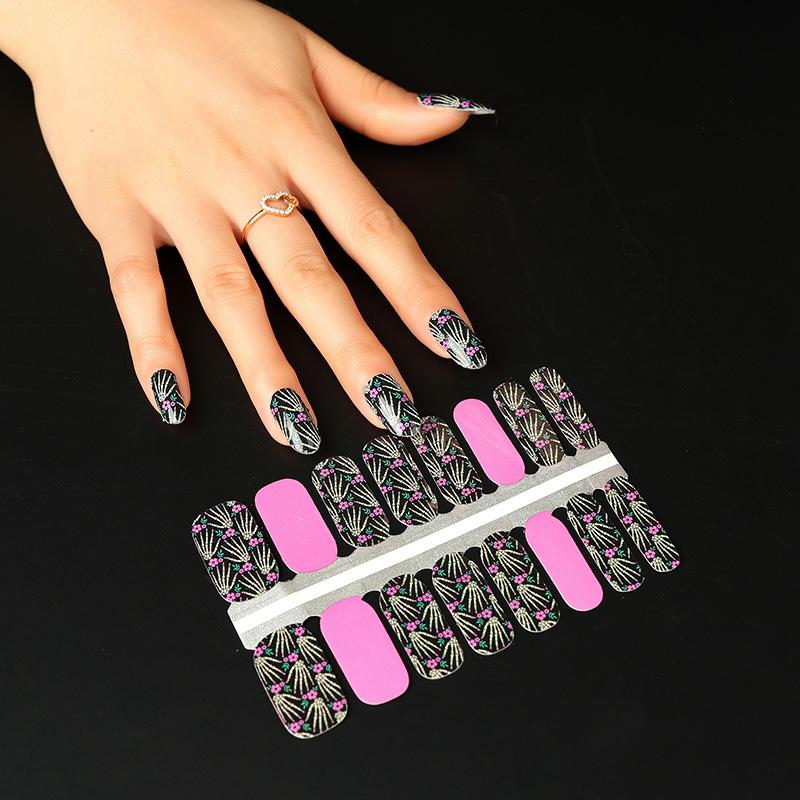 Candied Nails Nail Polish Stickers - Halloween Skeleton