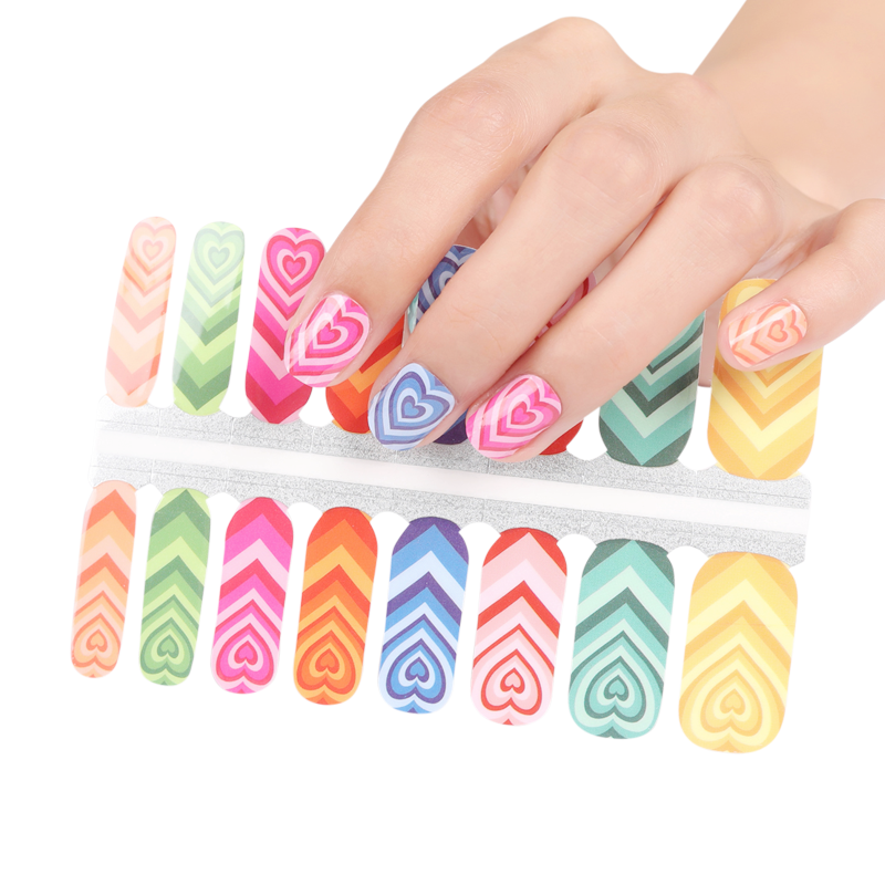 Candied Nails Nail Polish Stickers - Candy Valentine