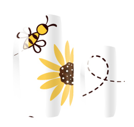Candied Nails Nail Polish Stickers - Honey Bee