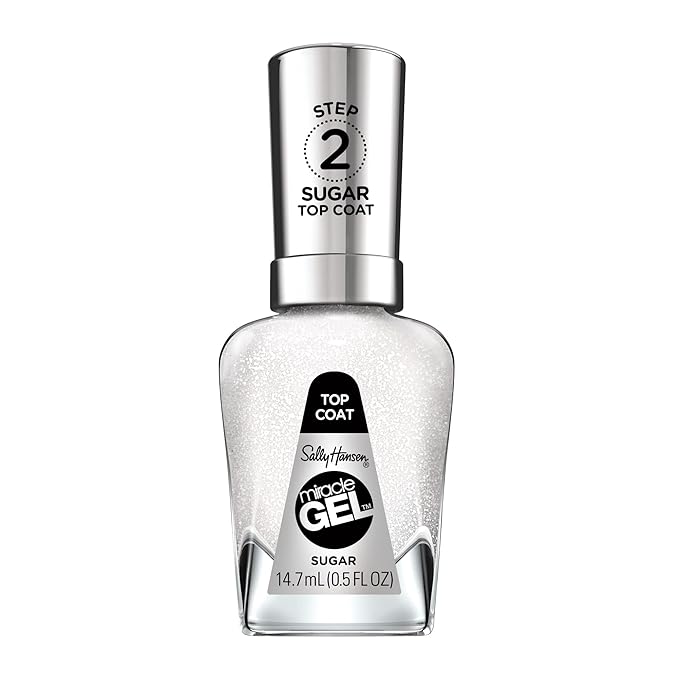 Sally Hansen Miracle Gel Nail Polish #103 Sugar Top Coat 0.5 FL Oz