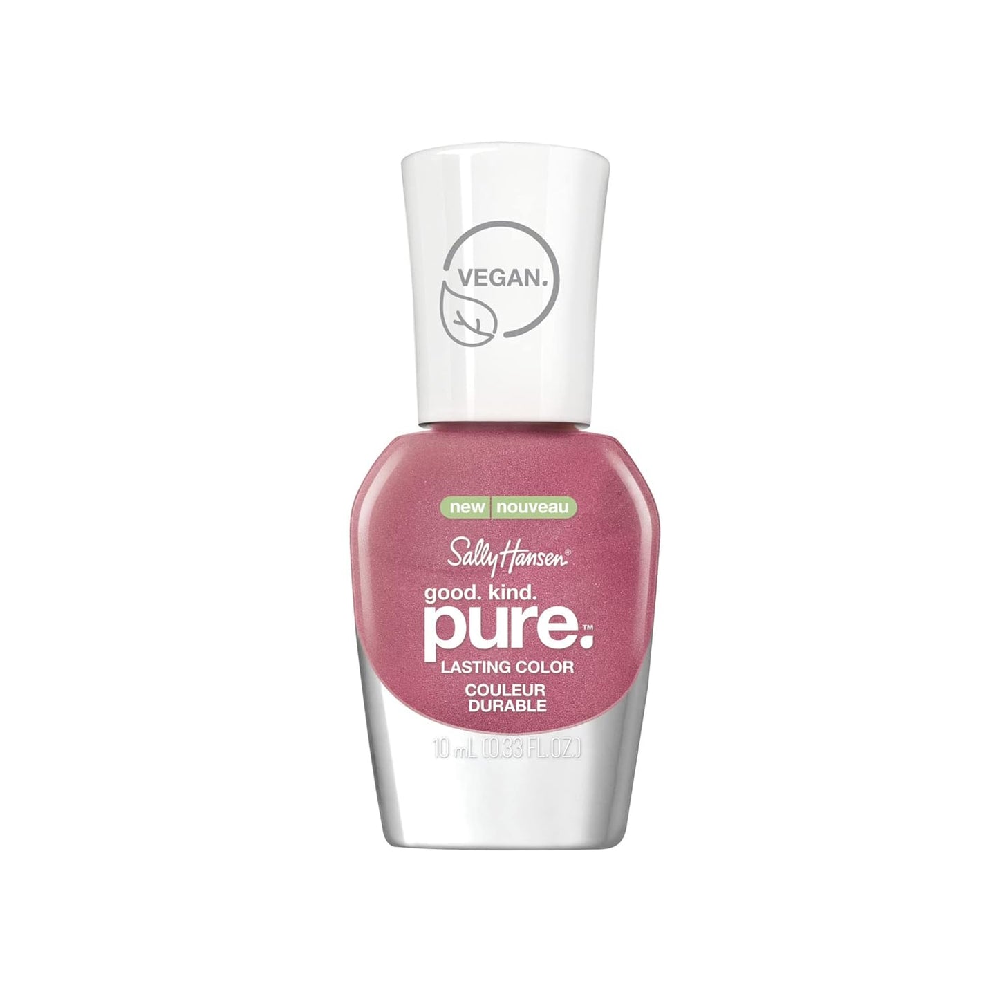 Sally Hansen Good Kind Pure Vegan Nail Color, #250 Pink Sapphire, 0.33 Fl Oz