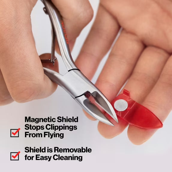 evlon No-Ricochet Cuticle Nail Nipper and Hangnail Remover, Ultra Sharp Non-Corrosion Stainless Steel Personal Grooming Tool with Strong Blades