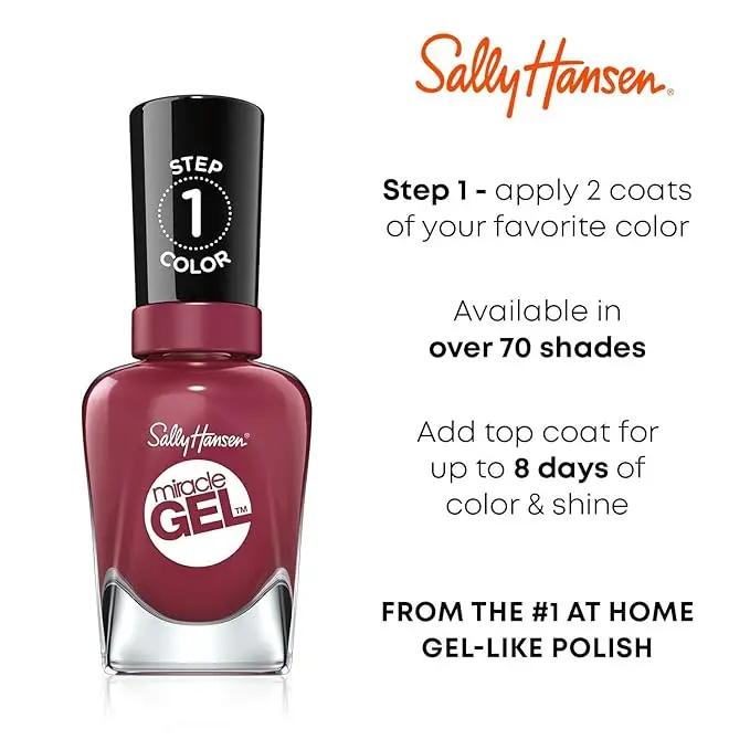 Sally Hansen Miracle Gel Nail Polish #489 V-Amplified 0.5 FL Oz Sally Hansen
