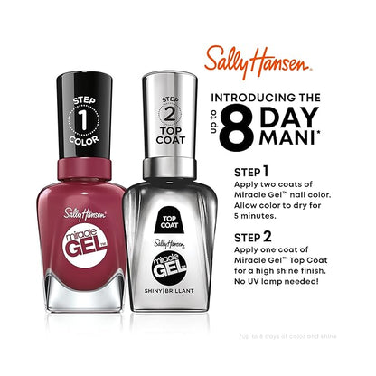 Sally Hansen Miracle Gel Nail Polish #729 Combustealble 0.5 FL Oz