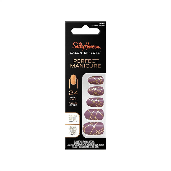 Sally Hansen Perfect Manicure Press On Nails - OV151 Outside The Line Sally Hansen