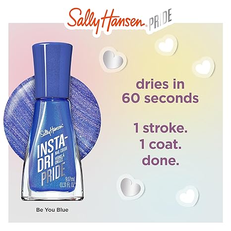 Sally Hansen Insta-Dri Nail Polish #762 Be You Blue 0.31 oz