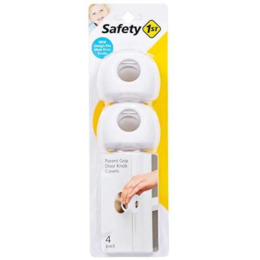 Safety 1st Parent Grip Door Knob Covers, White, One Size,4 Count (Pack of 1) (HS3260600) Safety 1st