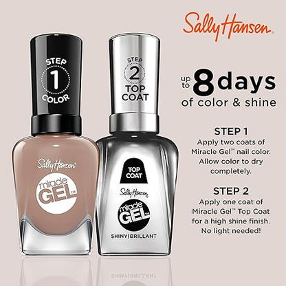 Sally Hansen Miracle Gel Nail Polish #212 Mocha Me Crazy 0.5 FL Oz