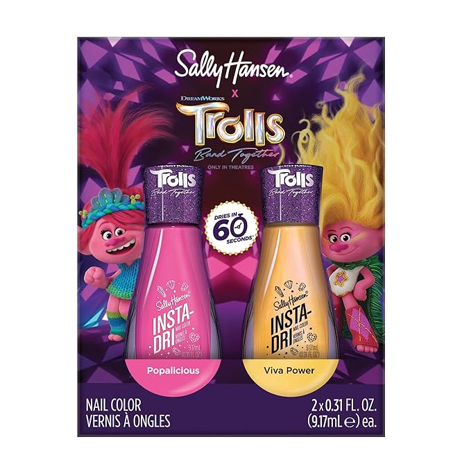 Sally Hansen Insta-Dri x Trolls Nail Polish Duo