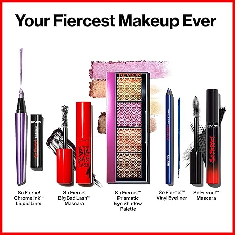 Revlon So Fierce Prismatic Eyeshadow Palette, Eye Makeup, Ultra Creamy Pigmented in Blendable Matte & Pearl Finishes, 963 Slight Flex, 0.21 oz