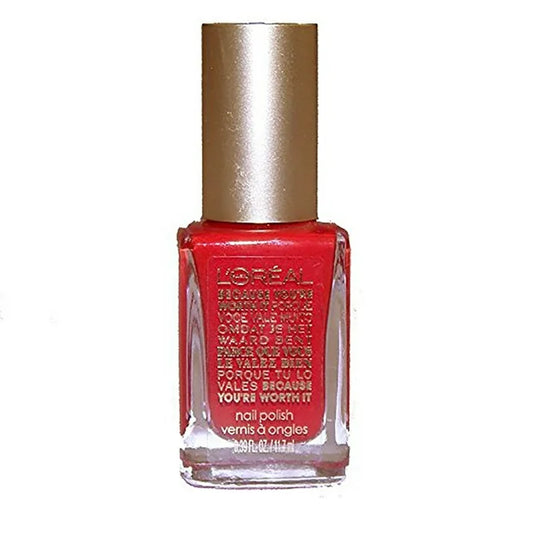 L'Oreal Because You're Worth It Red #726 Nail Polish, 0.39 Fl Oz