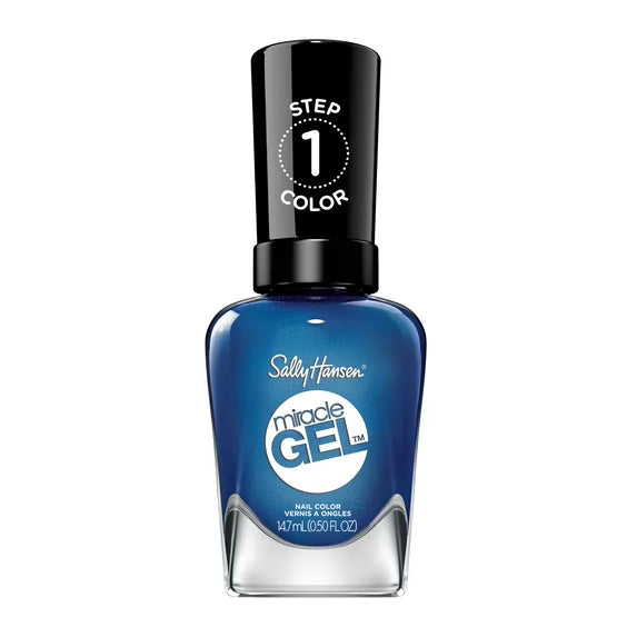 Sally Hansen Miracle Gel Nail Polish #646 Blues Cruise 0.5 FL Oz