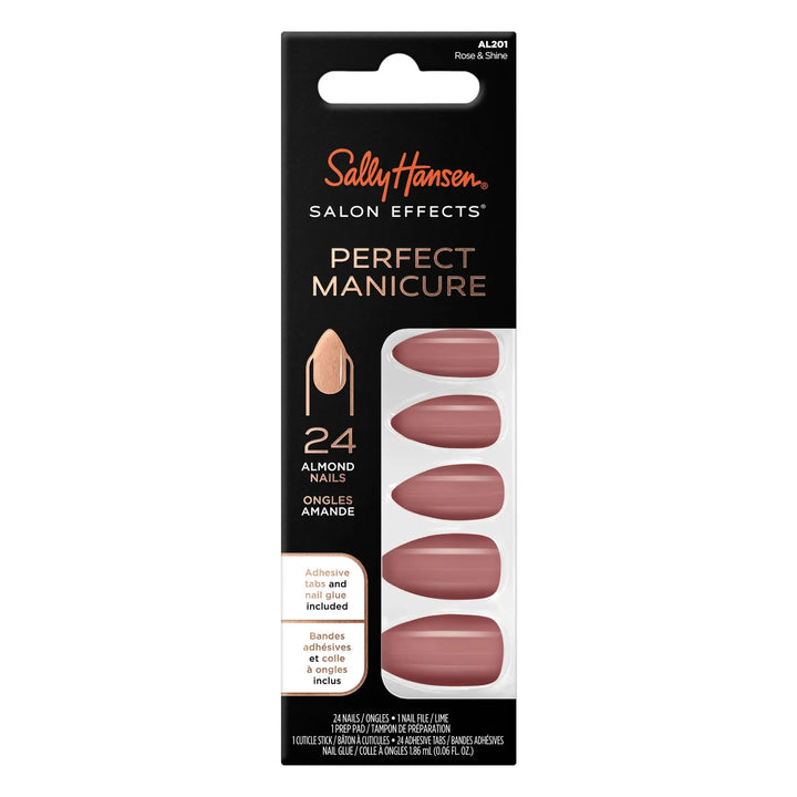 Sally Hansen Perfect Manicure Press On Nails - AL201 Rose &amp; Shine Sally Hansen