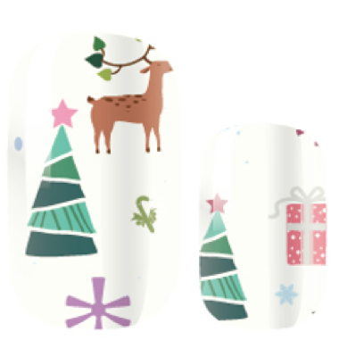 Candied Nails Nail Polish Stickers - Christmas Forest