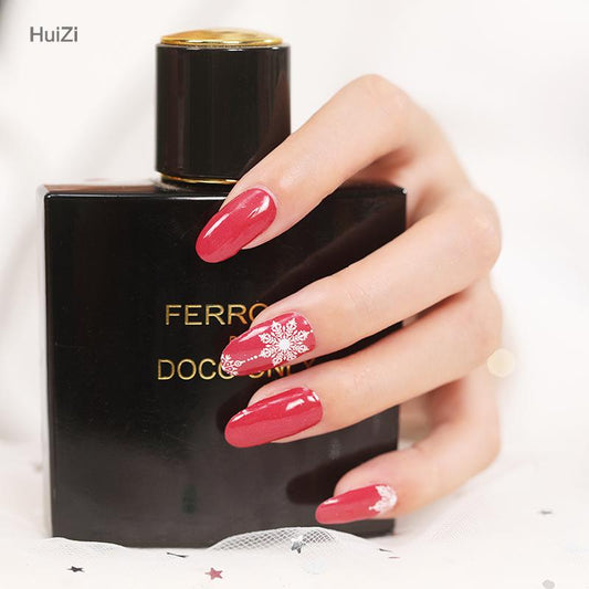 Candied Nails Nail Polish Stickers - Red Christmas