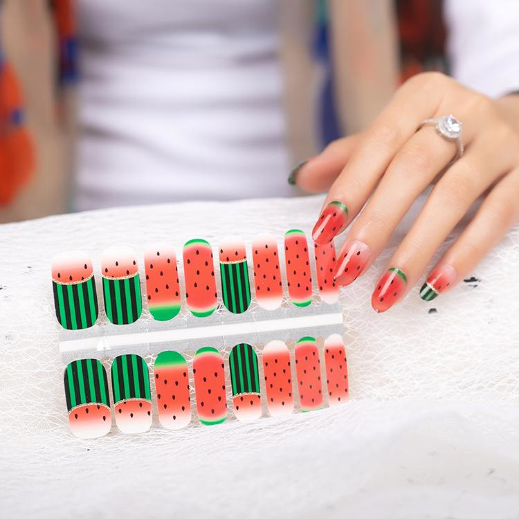 Candied Nails Nail Polish Stickers - Watermelon