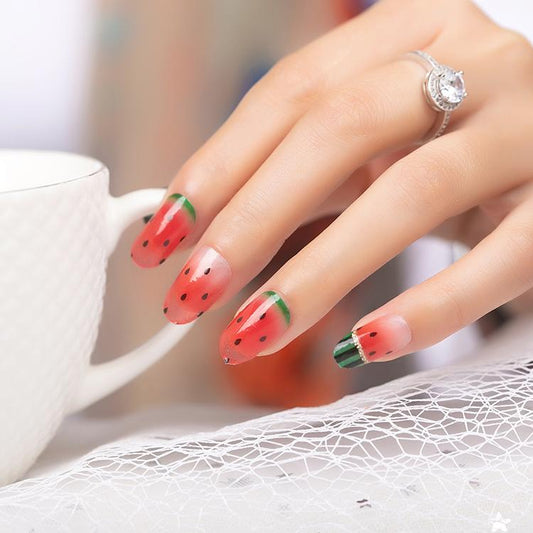 Candied Nails Nail Polish Stickers - Watermelon