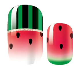Candied Nails Nail Polish Stickers - Watermelon