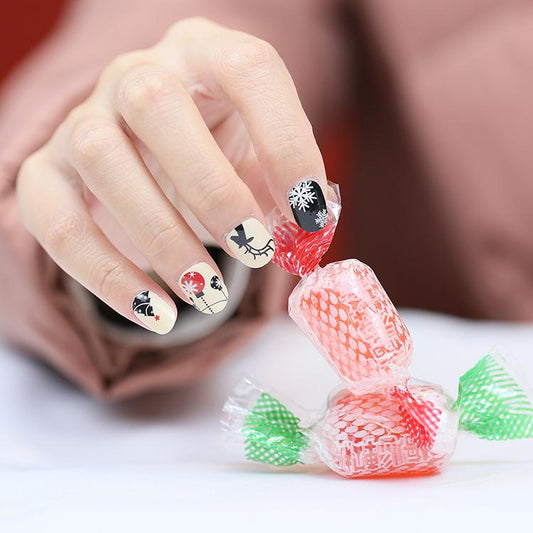 Candied Nails Nail Polish Stickers - Christmas Ornaments