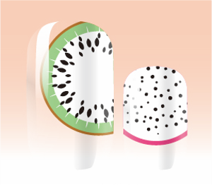 Candied Nails Nail Polish Stickers - Kiwi Dragon
