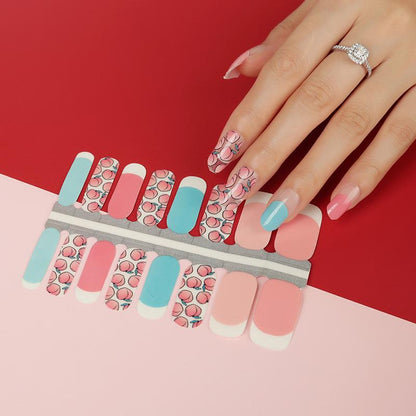 Candied Nails Nail Polish Stickers - Peaches and Cream
