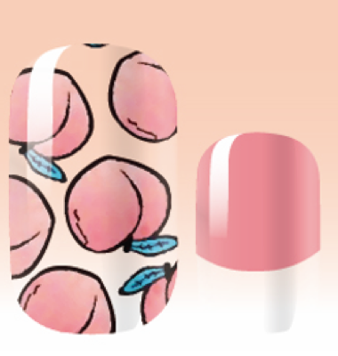 Candied Nails Nail Polish Stickers - Peaches and Cream