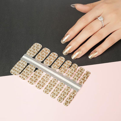 Candied Nails Nail Polish Stickers - Solid Gold