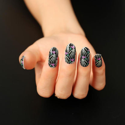 Candied Nails Nail Polish Stickers - Halloween Skeleton