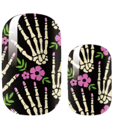 Candied Nails Nail Polish Stickers - Halloween Skeleton