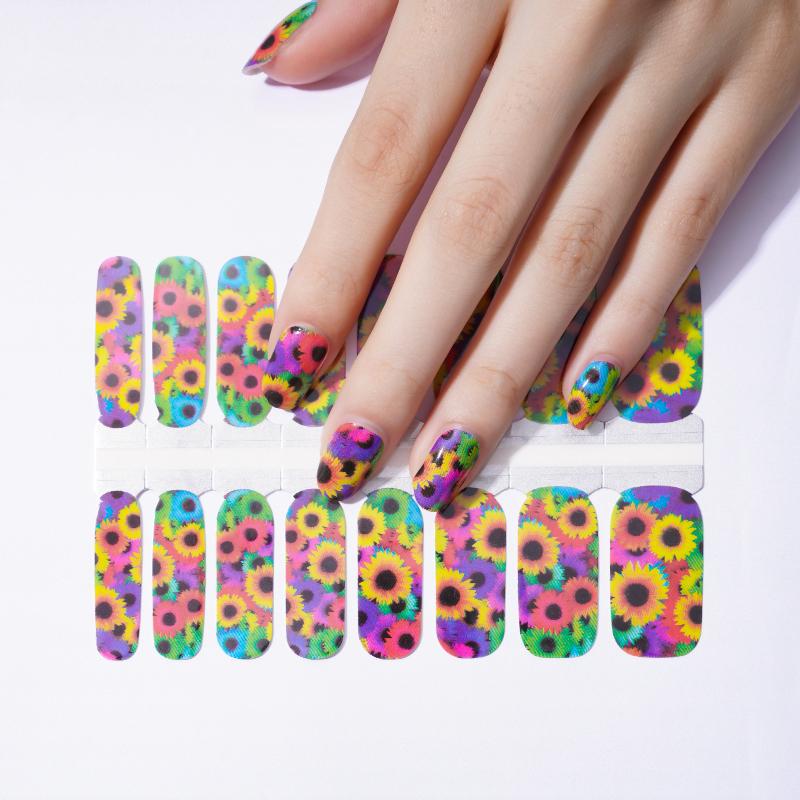 Candied Nails Nail Polish Stickers - Sunflower Colors