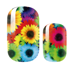 Candied Nails Nail Polish Stickers - Sunflower Colors