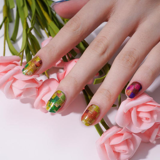 Candied Nails Nail Polish Stickers - Puzzled