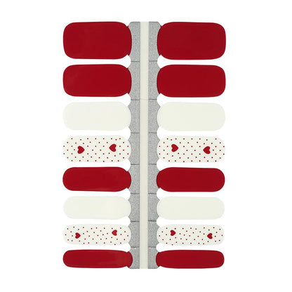 Candied Nails Nail Polish Stickers - Red Valentine